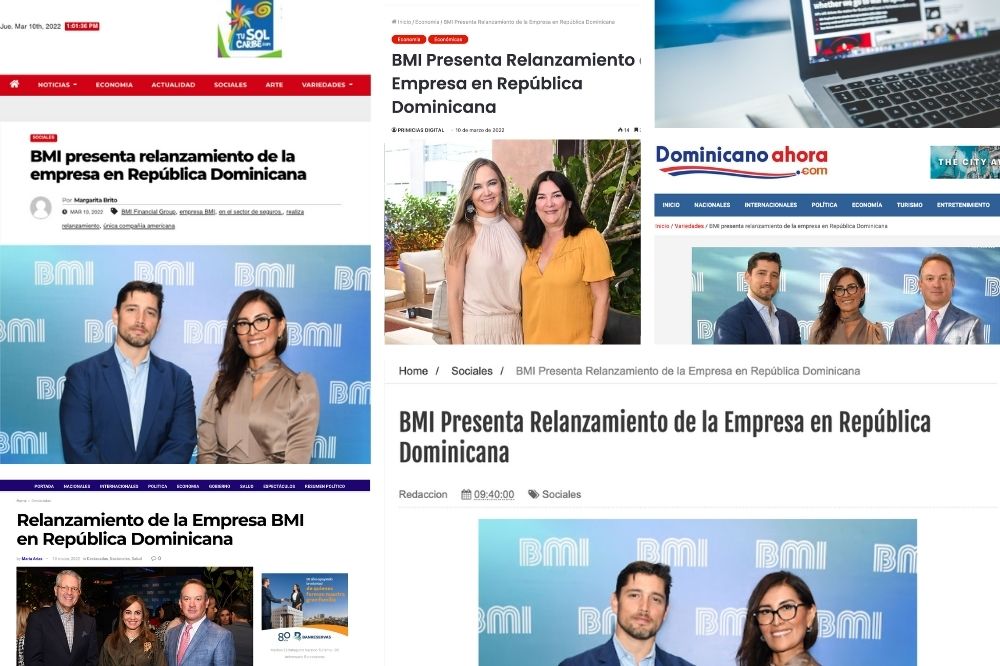 Reelanzamiento BMI República Dominicana Cobertura Medios
